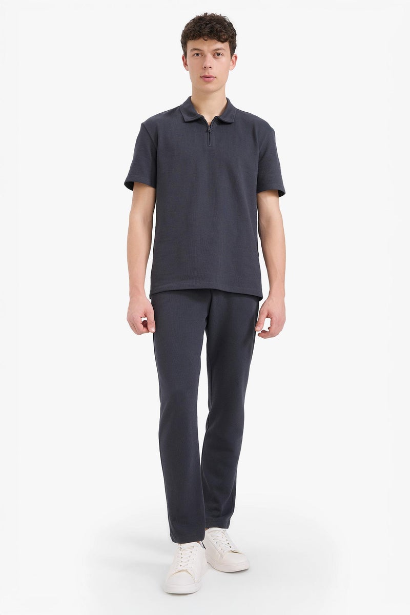 ديفاكتو بنطلون سويت بانتس قصة عادية بجيب ورباط - Image 1